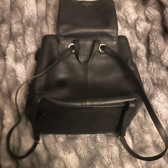 Kate Spade Black Leather Backpack - Picture 2 of 3
